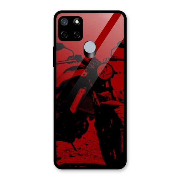 Stylish Ride Red Glass Back Case for Realme C15