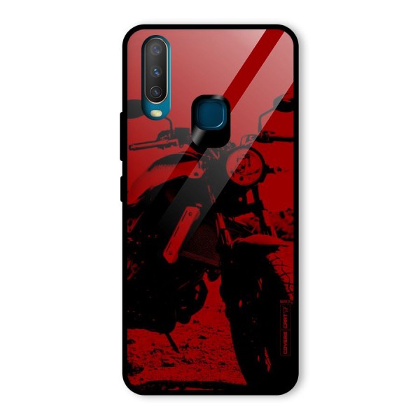 Stylish Ride Red Glass Back Case for Vivo Y12