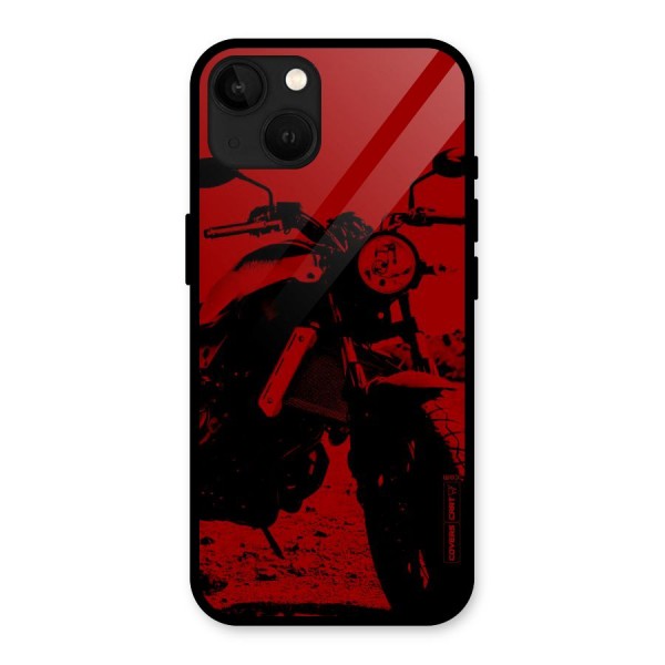 Stylish Ride Red Glass Back Case for iPhone 13