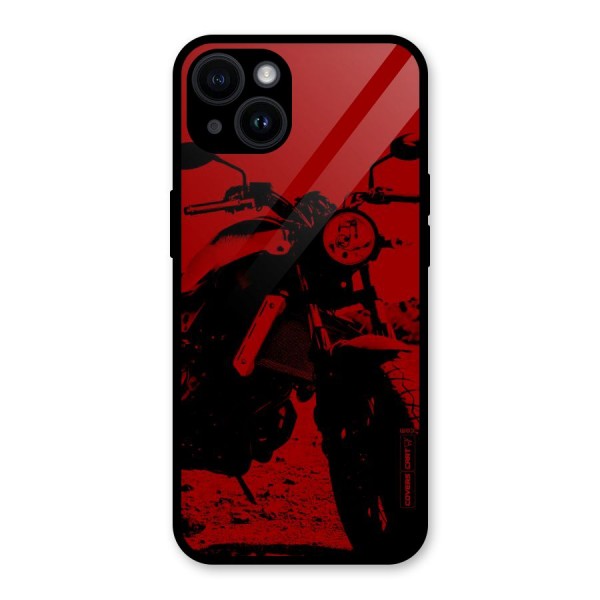 Stylish Ride Red Glass Back Case for iPhone 14