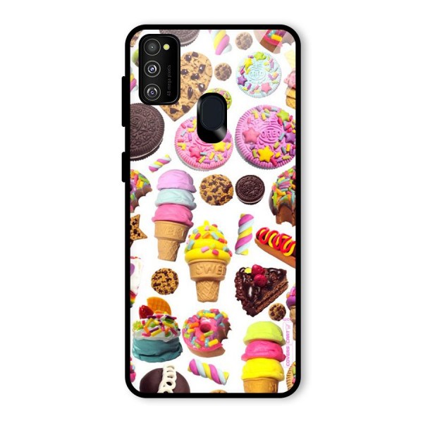 Sugar Rush Glass Back Case for Galaxy M21