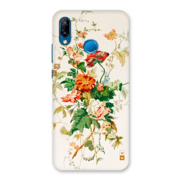 Summer Floral Back Case for Huawei P20 Lite