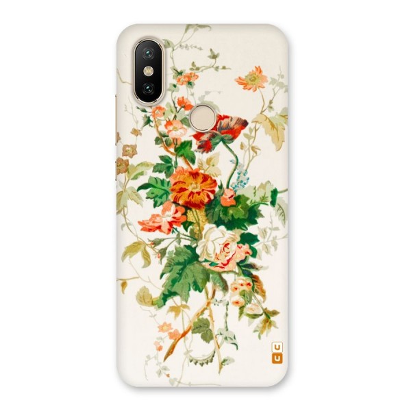 Summer Floral Back Case for Mi A2