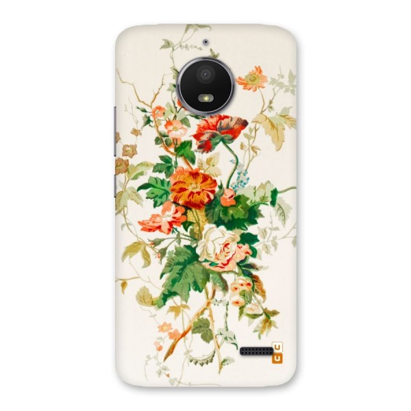 Summer Floral Back Case for Moto E4