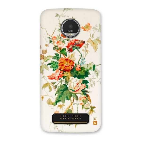 Summer Floral Back Case for Moto Z Play