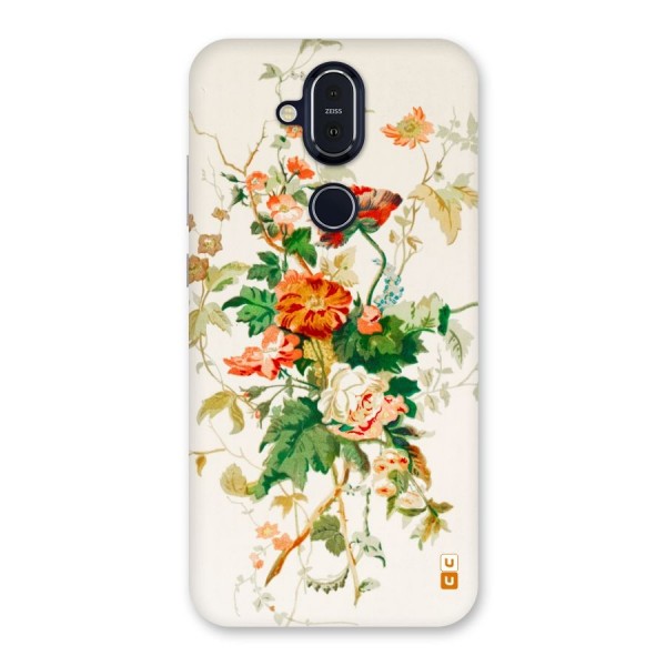 Summer Floral Back Case for Nokia 8.1