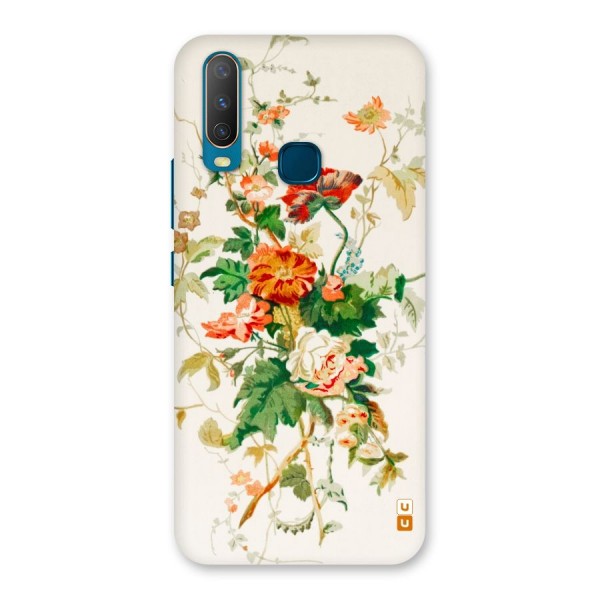 Summer Floral Back Case for Vivo Y15