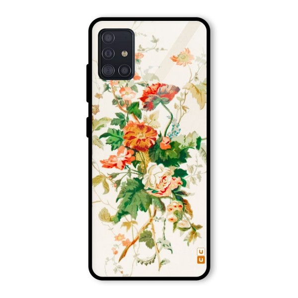 Summer Floral Glass Back Case for Galaxy A51