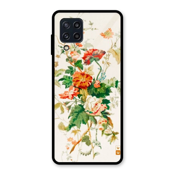 Summer Floral Glass Back Case for Galaxy M32