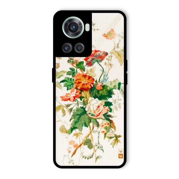 Summer Floral Glass Back Case for OnePlus 10R