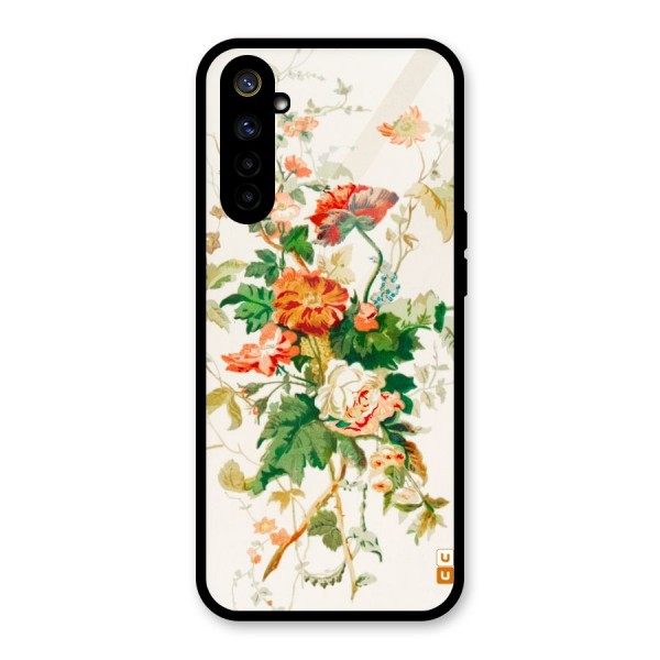 Summer Floral Glass Back Case for Realme 6