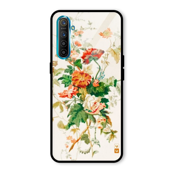 Summer Floral Glass Back Case for Realme XT