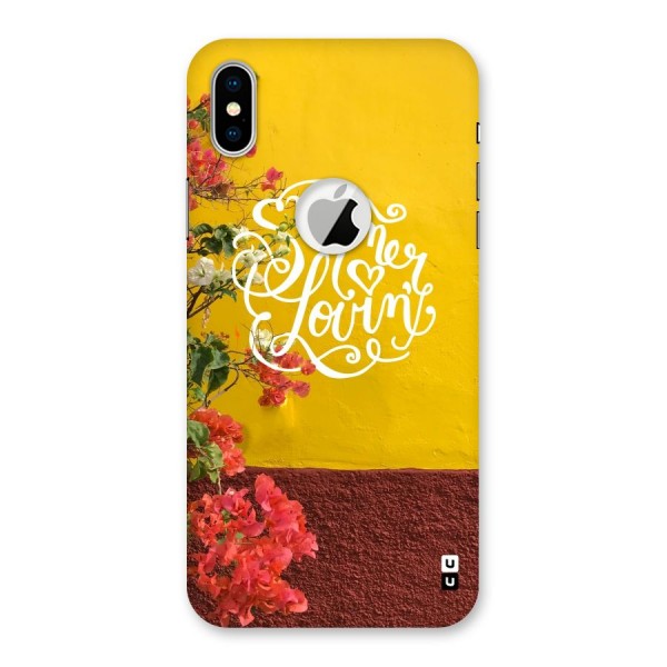 Summer Lovin Back Case for iPhone XS Logo Cut