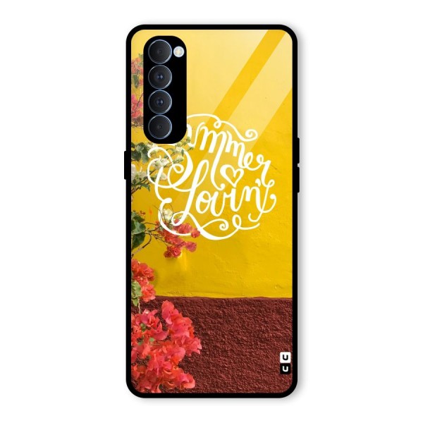 Summer Lovin Glass Back Case for Oppo Reno4 Pro