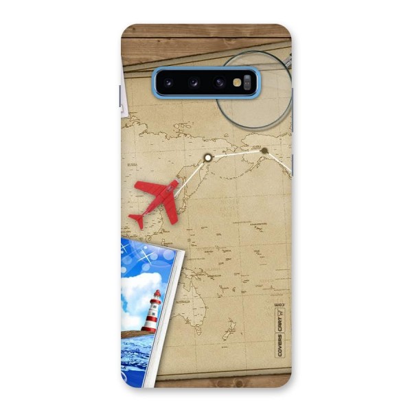 Summer Travel Back Case for Galaxy S10 Plus