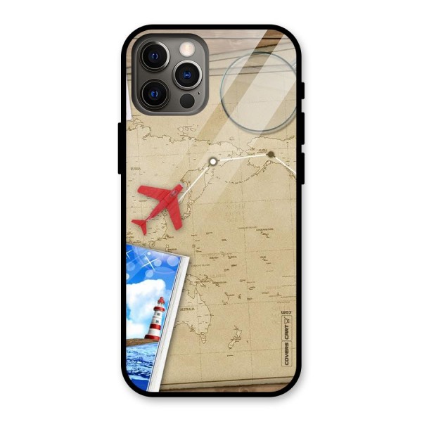 Summer Travel Glass Back Case for iPhone 12 Pro