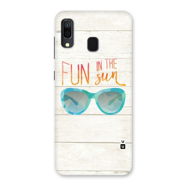 Sun Fun Back Case for Galaxy A20