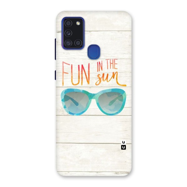 Sun Fun Back Case for Galaxy A21s