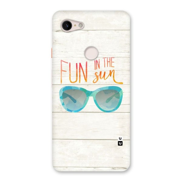 Sun Fun Back Case for Google Pixel 3 XL