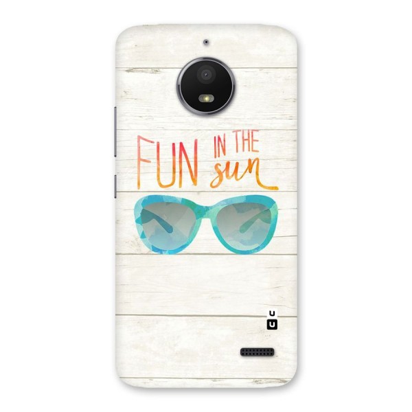 Sun Fun Back Case for Moto E4