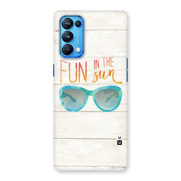 Sun Fun Back Case for Oppo Reno5 Pro 5G