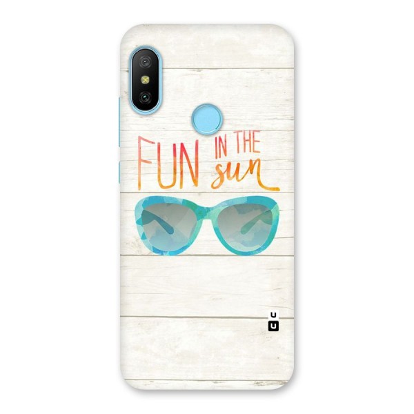 Sun Fun Back Case for Redmi 6 Pro