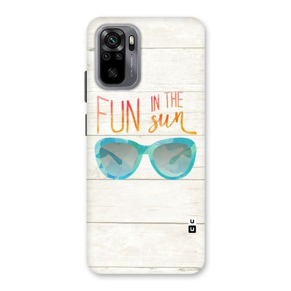 Sun Fun Back Case for Redmi Note 10