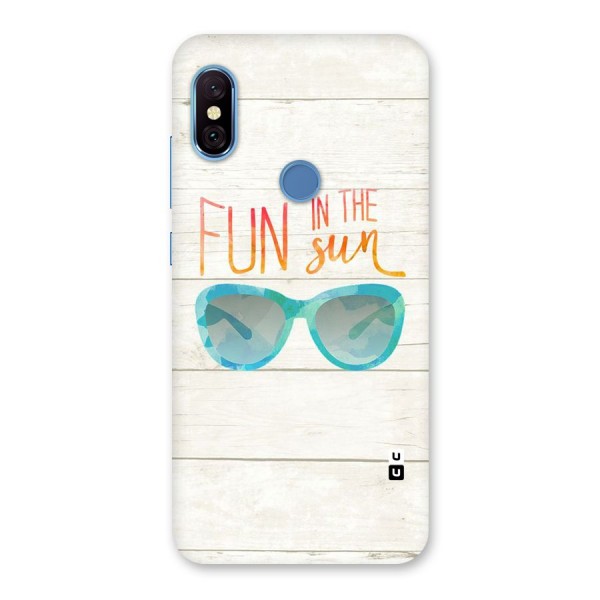 Sun Fun Back Case for Redmi Note 6 Pro