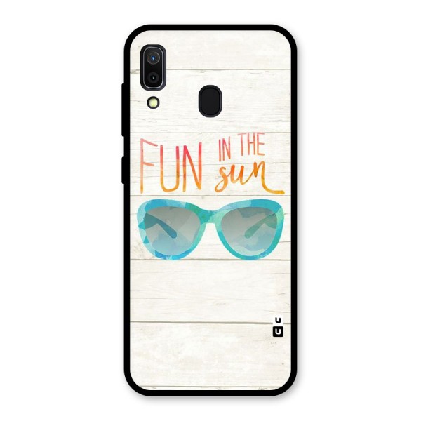 Sun Fun Glass Back Case for Galaxy A30