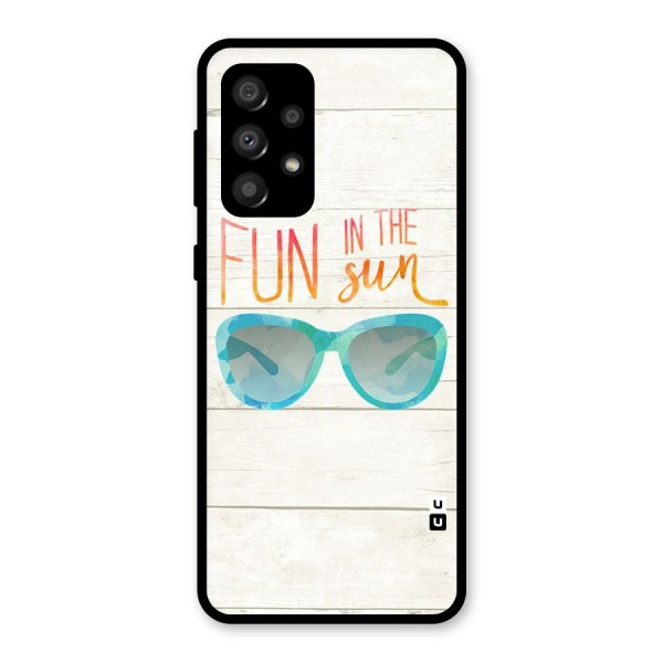 Sun Fun Glass Back Case for Galaxy A32