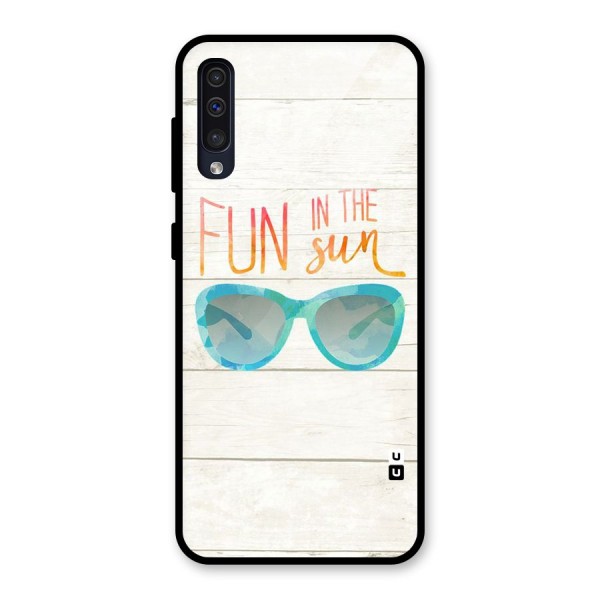 Sun Fun Glass Back Case for Galaxy A50s