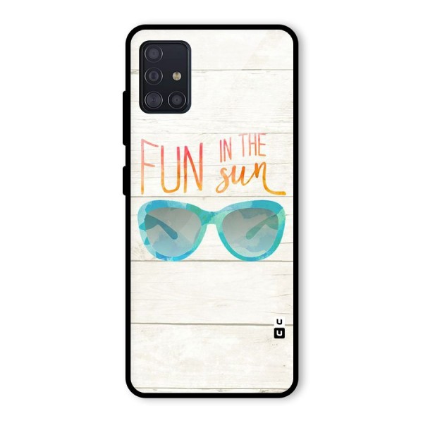 Sun Fun Glass Back Case for Galaxy A51