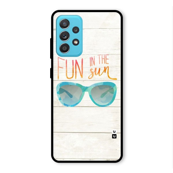 Sun Fun Glass Back Case for Galaxy A52s 5G