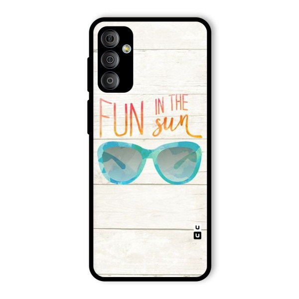 Sun Fun Glass Back Case for Galaxy F23