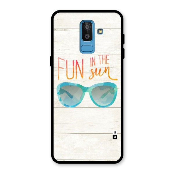 Sun Fun Glass Back Case for Galaxy J8