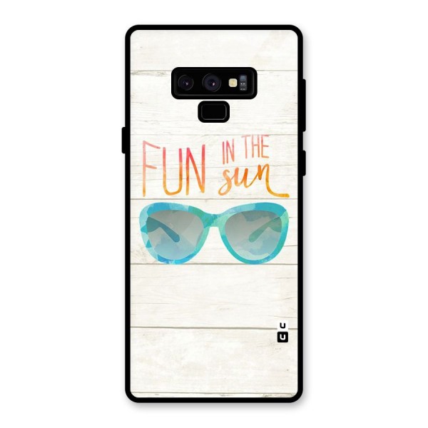 Sun Fun Glass Back Case for Galaxy Note 9