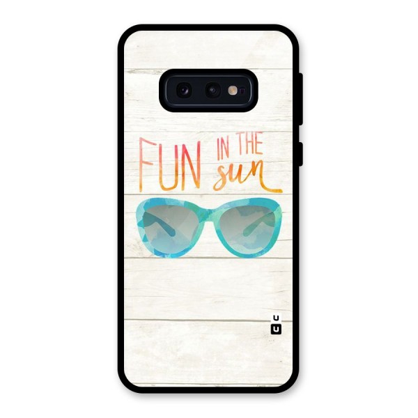 Sun Fun Glass Back Case for Galaxy S10e