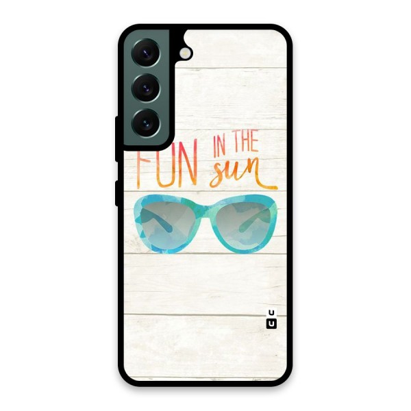 Sun Fun Glass Back Case for Galaxy S22 5G