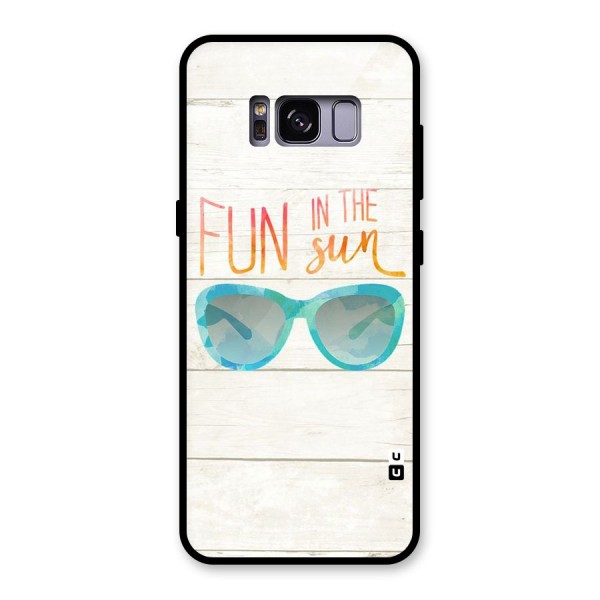 Sun Fun Glass Back Case for Galaxy S8