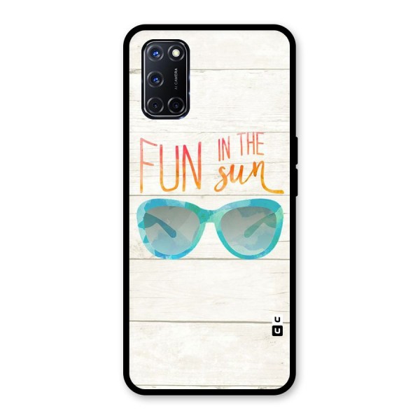 Sun Fun Glass Back Case for Oppo A52