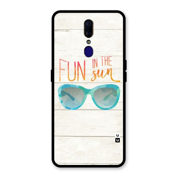 Sun Fun Glass Back Case for Oppo F11