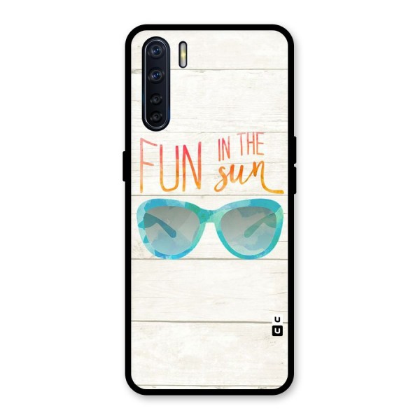 Sun Fun Glass Back Case for Oppo F15