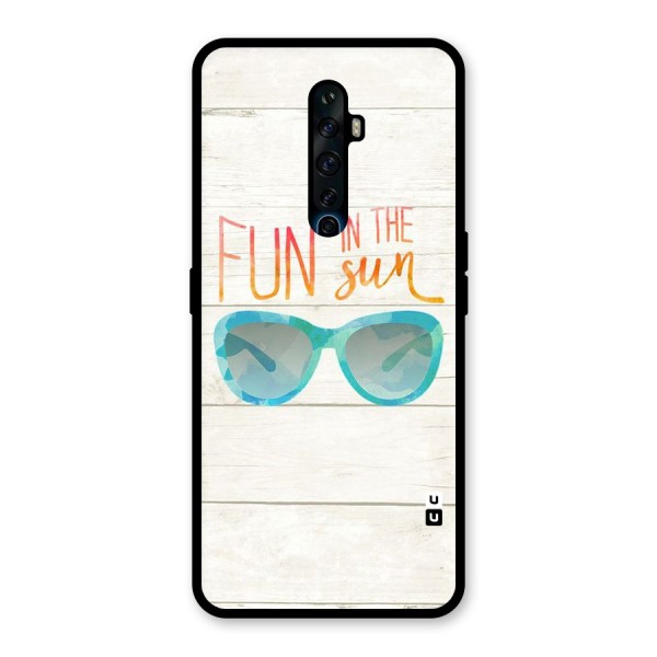 Sun Fun Glass Back Case for Oppo Reno2 Z