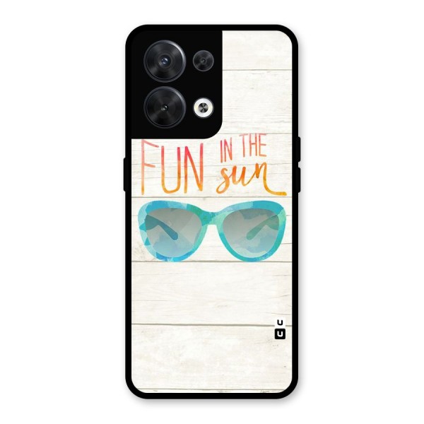 Sun Fun Glass Back Case for Oppo Reno8 5G