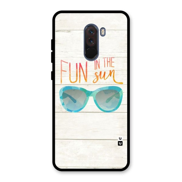 Sun Fun Glass Back Case for Poco F1