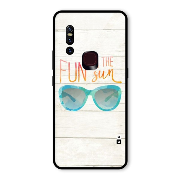 Sun Fun Glass Back Case for Vivo V15