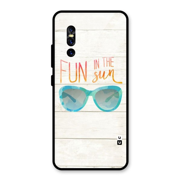 Sun Fun Glass Back Case for Vivo V15 Pro