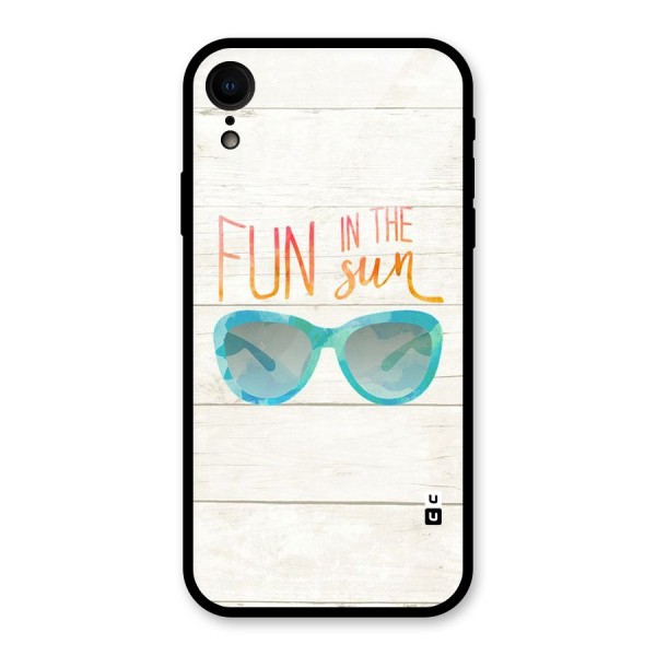 Sun Fun Glass Back Case for XR