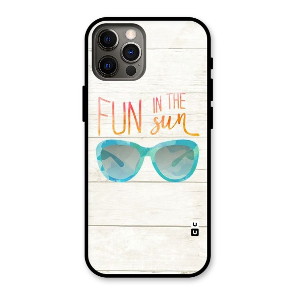 Sun Fun Glass Back Case for iPhone 12 Pro