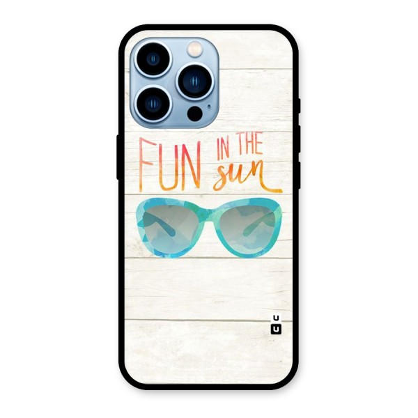 Sun Fun Glass Back Case for iPhone 13 Pro